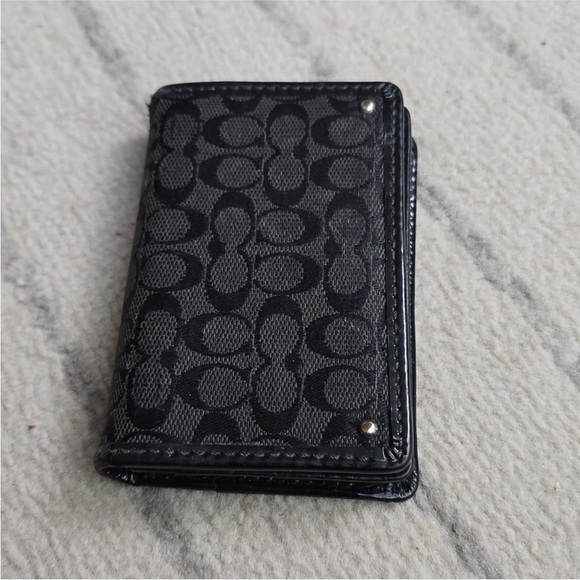 Coach Black Textured Wallet - Picture 1 of 11